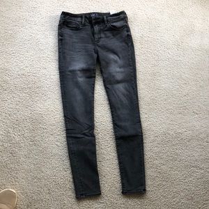 Abercrombie faded black skinny jeans